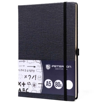 Planer notes notatnik organizer A5 zeszyt Peterson w linie z gumką planner