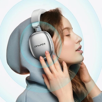 AWEI słuchawki nauszne Bluetooth AT7czarny/black