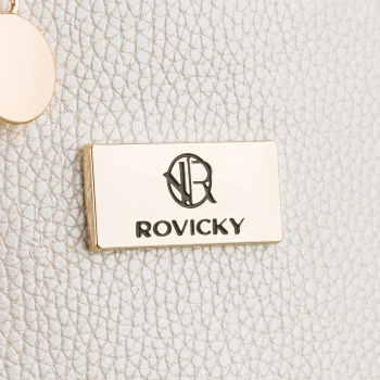 Kosmetyczka damska Rovicky podróżna kuferek skórzany uchwyt