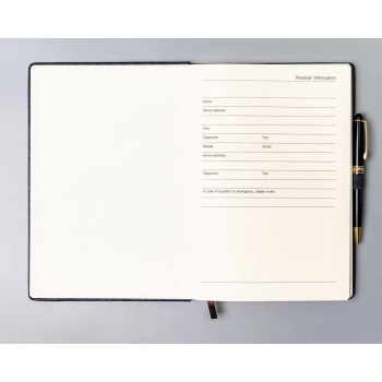 Notes planer organizer notatnik z gumką B5 Peterson elegancki w linie