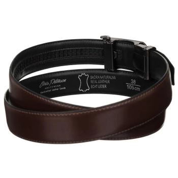 Pasek PU+skóra 35 mm PTN AB35-115-03-PUL BROWN