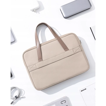 INNOSTYLE DAMSKA TORBA NA LAPTOPA 15 6 16 WODOODPORNA OMNIPROTECT PRO BEŻOWA