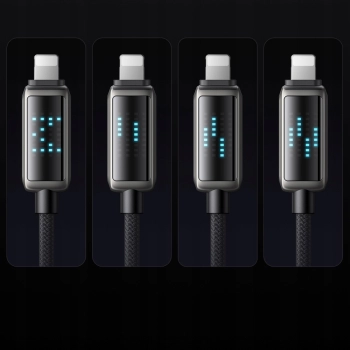 MCDODO ŁADOWARKA KABEL USB LIGHTNING SZYBKIEGO ŁADOWANIA DO IPHONE 1M LED