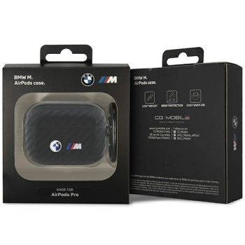 BMW BMAPWMPUCA2 AirPods Pro coverczarny/black Carbon Double Metal Logo