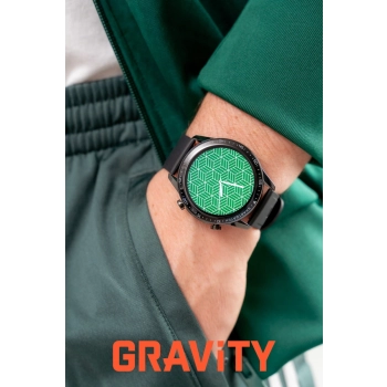 Smartwatch Gravity Czarny 2 Paski GT10-3