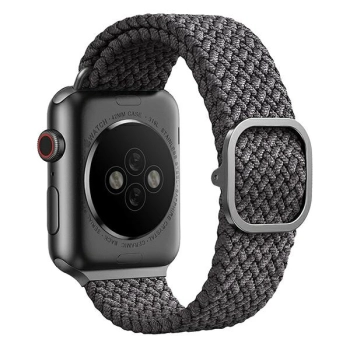 UNIQ pasek Aspen Apple Watch 40/38/41mmSeries 1/2/3/4/5/6/7/8/9/SE/SE2 Braided szary/granite grey
