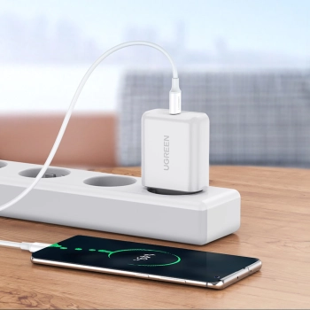 Kabel Ugreen US264 60518 USB-C / USB-C PD QC AFC 1m - biały