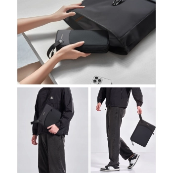 INNOSTYLE ZESTAW TORBA NA LAPTOPA 13 14 WODOODPORNA + ETUI NA GADŻETY CZARNA