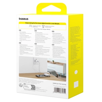 Ładowarka sieciowa Baseus Palm 20W USB-C USB-A - biała