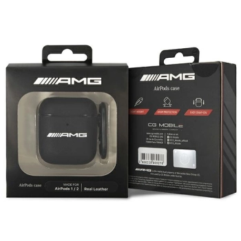 AMG AMA2SLWK AirPods cover czarny/blackLeather