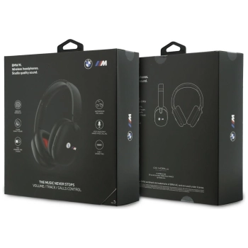 Słuchawki nauszne BMW Printed Logos      Bluetooth czarny