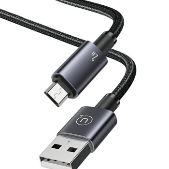 USAMS Kabel USB na Micro-USB 2A 1,2mFast Charging stalowy/tarnish SJ668USB01 (US-SJ668)