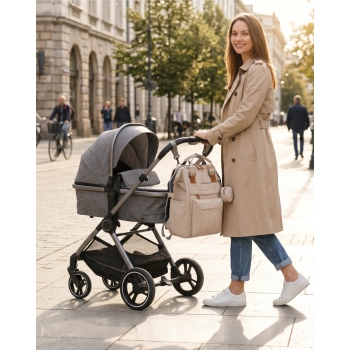 Plecak do wózka dla mamy wielofunkcyjny torba Peterson mommy bag pojemny