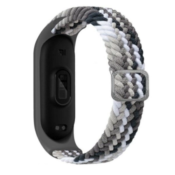 Beline pasek Mi Band 9/8 Nylonczarno-biały/black-white