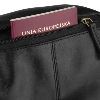 Nerka męska klasyczna Peterson ze skóry naturalnej saszetka skórzana