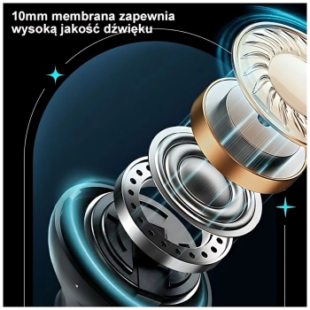USAMS Słuchawki Bluetooth 5.3 TWS ENCXJ13 series Gaming Earbuds bezprzewodowe czarny/black BHUXJ01 (US-XJ13)