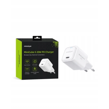 INNOSTYLE SZYBKA ŁADOWARKA KOSTKA USB-C 20W USB TYP C GAN II DO IPHONE LED