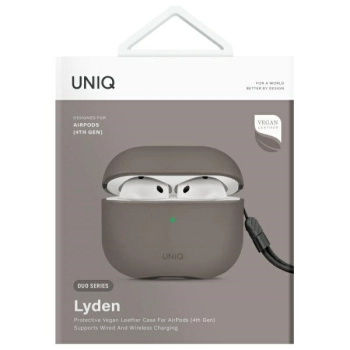UNIQ etui Lyden DS AirPods 4 szary/flint grey
