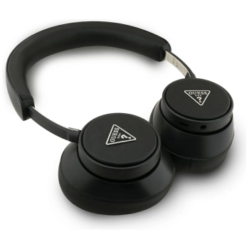 Słuchawki nauszne Guess Bluetooth ENC    Saffiano Triangle Logo czarny