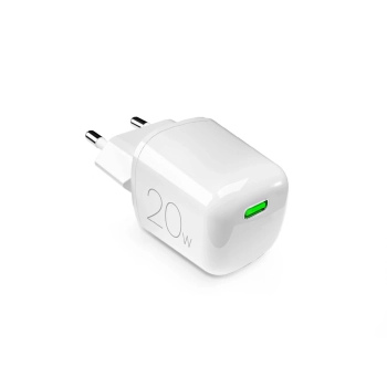 Ładowarka sieciowa Puro 20W GaN USB-C - biała