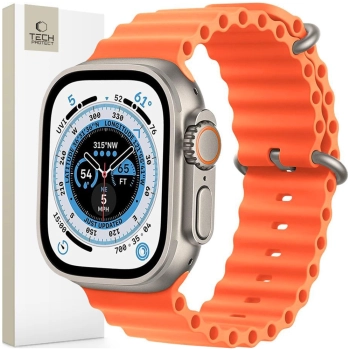 TECH-PROTECT ICONBAND PRO APPLE WATCH 6 / 7 / 8 / 9 / 10 / SE / ULTRA 1 / 2 (44 / 45 / 46 / 49 MM) ORANGE