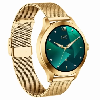 Smartwatch Gravity Biało Złoty 2 Paski GT25-2 PRO