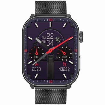 Smartwatch Męski GRAVITY GT28-2 Pasek + Bransoleta Pomarańczowo Czarny