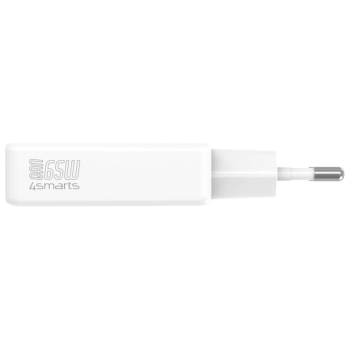 Ładowarka sieciowa 4smarts PDPlug Slim   Dual 65W GaN 2xUSB-C biały