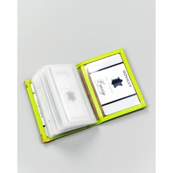 Etui na karty skórzane 302-BL-GREEN