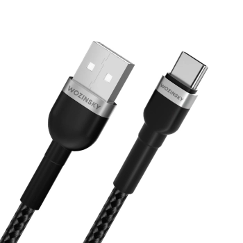 Kabel Wozinsky WNBAC1 USB-A / USB-C 2.4A 1 m - czarny