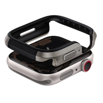 UNIQ etui Valencia Apple Watch Series    46mm srebrny/titanium silver