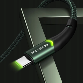MCDODO KABEL USB-C SZYBKIE ŁADOWANIE DO SAMSUNG ŁADOWARKA USB TYP C LED 1M