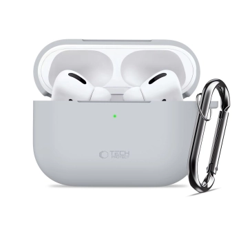TECH-PROTECT SILICONE HOOK APPLE AIRPODS PRO 3 CRAYON GREY