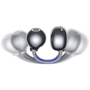Słuchawki Bluetooth USAMS Echo R02       Clip-on bezprzewodowe szary