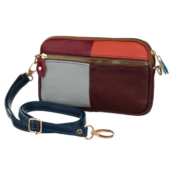Saszetka damska torebka skórzana listonoszka śliczna na ramię crossbody