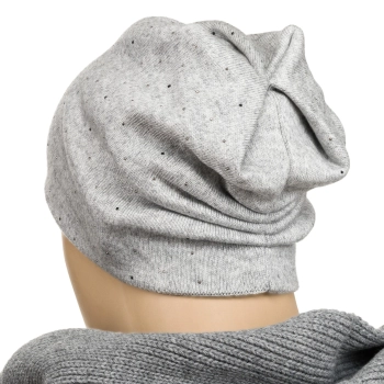 Czapka szara elegancka unisex do codziennego noszenia zapach