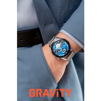 Smartwatch Gravity Srebrny Bransoleta + Pasek GT10-6