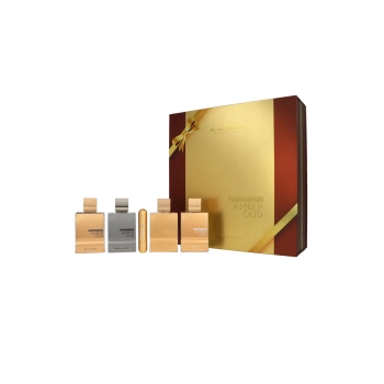 Zestaw Al Haramain Amber Oud Collection 4 x 60ml - Amber Oud Gold Edition + Amber Oud Bleu Edition + Amber Oud White Edition + Amber Oud Carbon Editio