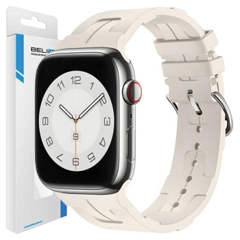 Beline pasek Apple Watch Silicone Ultra42/44/45/49mm beżowy/starlight box