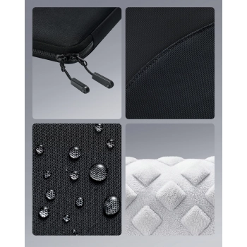 INNOSTYLE ZESTAW TORBA NA LAPTOPA 16 WODOODPORNA + ETUI NA GADŻETY CZARNA