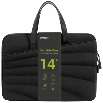 INNOSTYLE DAMSKA TORBA NA LAPTOPA 13 14 WODOODPORNA CARRYLITE SLIM CZARNA