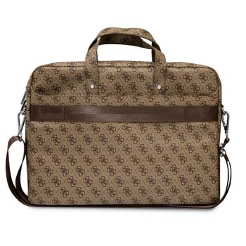 Guess Torba GUCB15P4TW 16 brązowy/ brown Saffiano 4G Triangle Logo