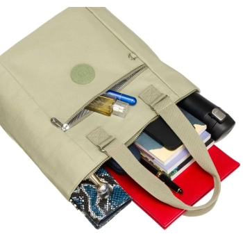 Nylonowy, pojemny shopper damski - Peterson