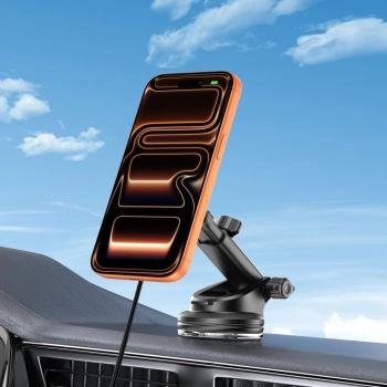 TECH-PROTECT V9 ARCTICBOOST MAGNETIC MAGSAFE DASHBOARD & VENT CAR MOUNT WIRELESS CHARGER 25W QI2.2 BLACK