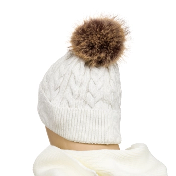 Czapka PTN HAT-06 biała elegancka do codziennego noszenia
