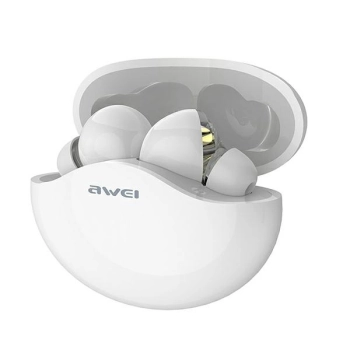AWEI słuchawki sportowe Bluetooth T12TWS białe/white