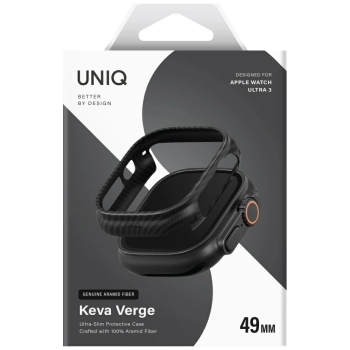 Etui UNIQ Keva Verge do Apple Watch      Ultra / Ultra 2 / Ultra 3 49mm czarny