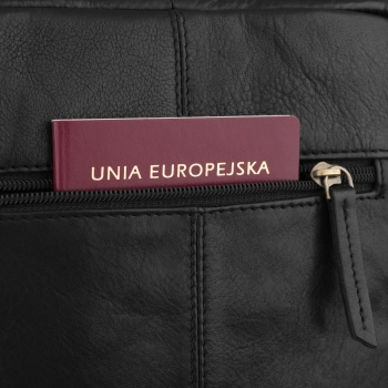 Listonoszka męska ze skóry saszetka skórzana na ramię z paskiem Peterson
