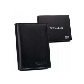 Duży, skórzany portfel męski z systemem RFID - 4U Cavaldi