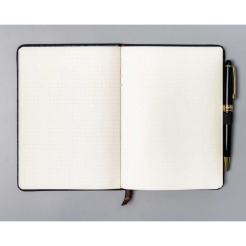 Notes planer dziennik B6 z gumką zakładką elegancki twarda okładka Peterson